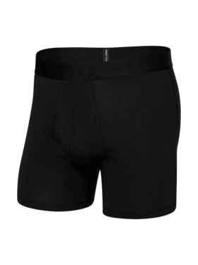 SAXX Saxx Droptemp Cooling Cotton Boxer Brief Fly | Black
