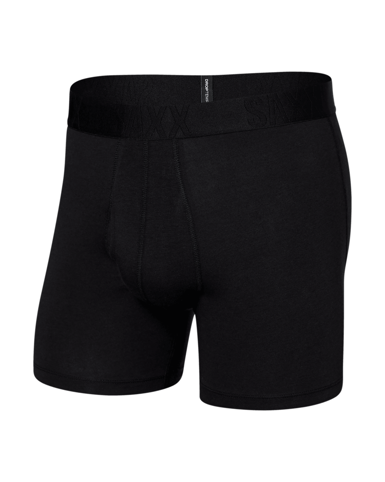 SAXX Saxx Droptemp Cooling Cotton Boxer Brief Fly | Black