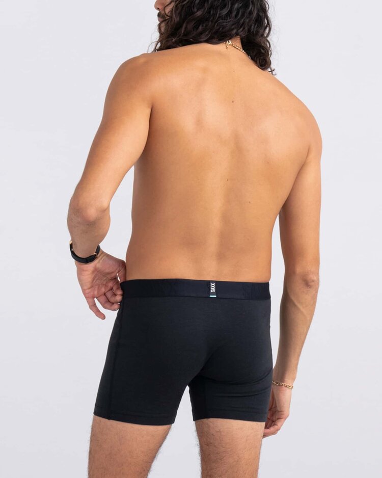 SAXX Saxx Droptemp Cooling Cotton Boxer Brief Fly | Black