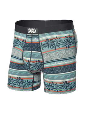 SAXX Saxx Ultra Super Soft Boxer Brief Fly | Beach Shack Stripe-Teal
