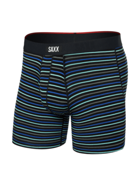 SAXX Saxx Vibe Xtra Soft Comfort Boxer Brief Fly | Gent's Stripe-Sport Blue