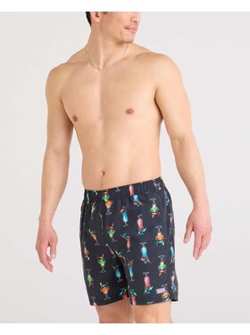 SAXX Saxx Go Coastal 2N1 Volley 5" | Swizzles & Straws-Black