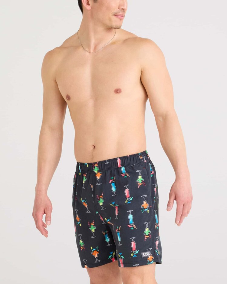 SAXX Saxx Go Coastal 2N1 Volley 5" | Swizzles & Straws-Black