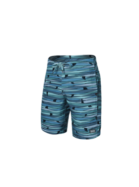 SAXX Saxx Betawave 2N1 Boardie 19" | Fins-Blue Multi
