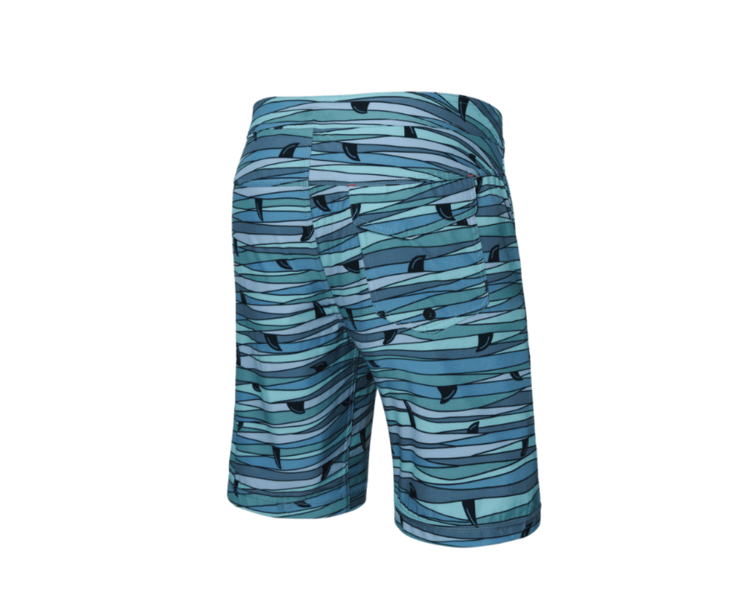 SAXX Saxx Betawave 2N1 Boardie 19" | Fins-Blue Multi