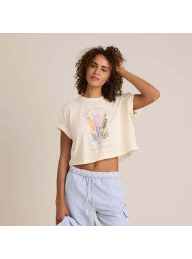 Roark Roark Nature Cropped Boxy (Womens) | Eggshell