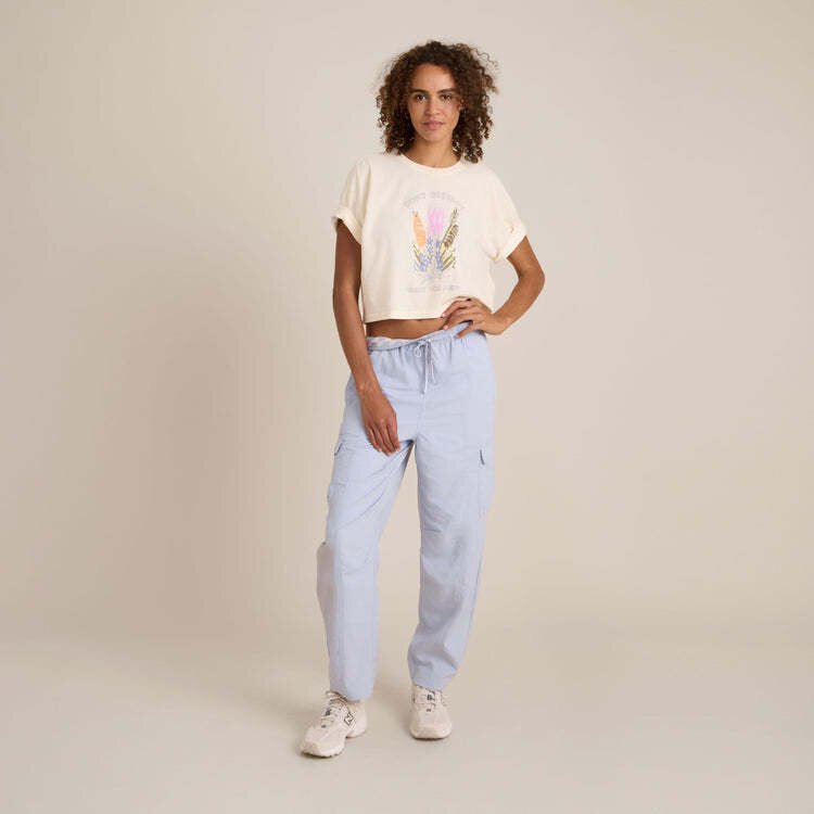 Roark Roark Nature Cropped Boxy (Womens) | Eggshell