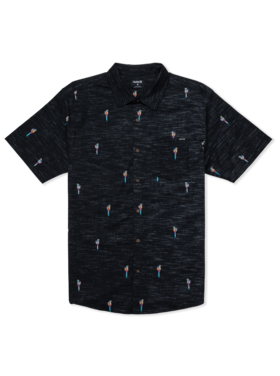 Hurley Hurley One And Only Lido Stretch Ss (Mens) | Black