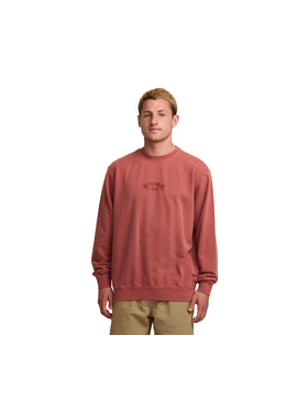 Billabong Billabong Wave Washed Crew (Mens) | Dusty Red