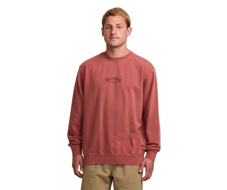 Billabong Billabong Wave Washed Crew (Mens) | Dusty Red