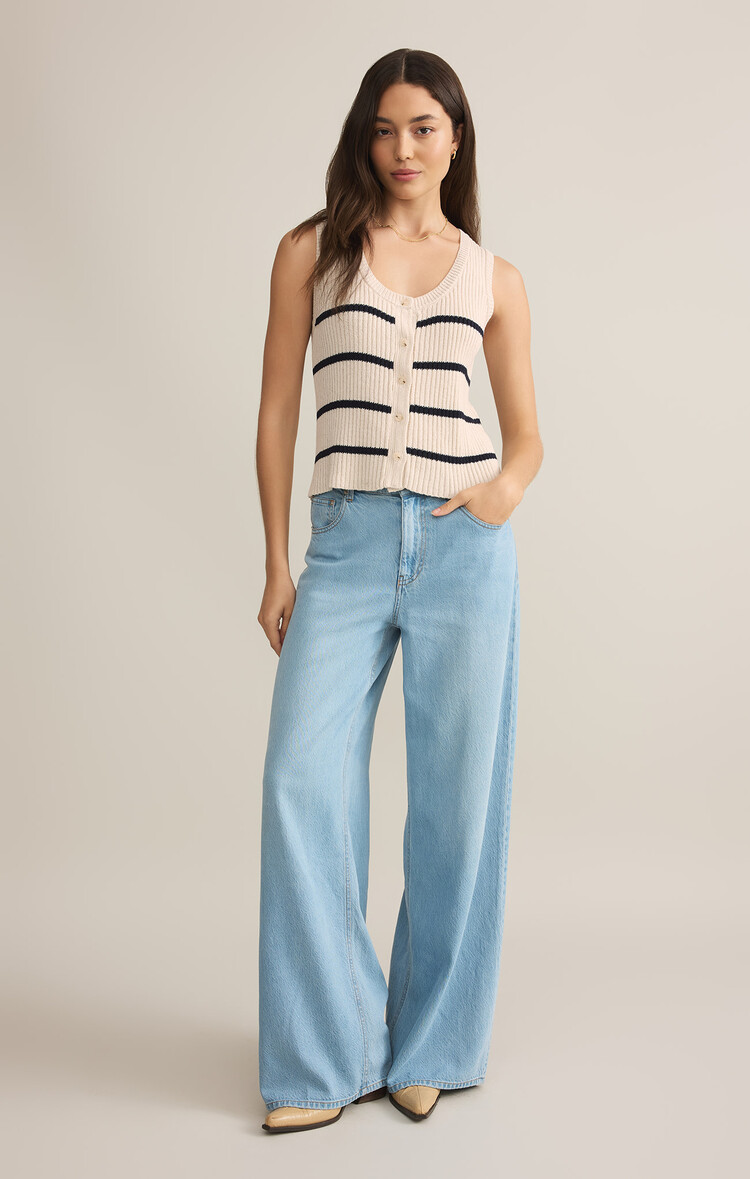 Z Supply Z Supply Sycamore Stripe Sweater Vest | Sea Salt