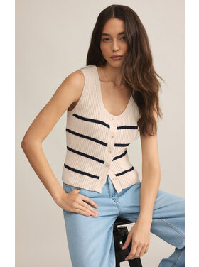 Z Supply Z Supply Sycamore Stripe Sweater Vest | Sea Salt