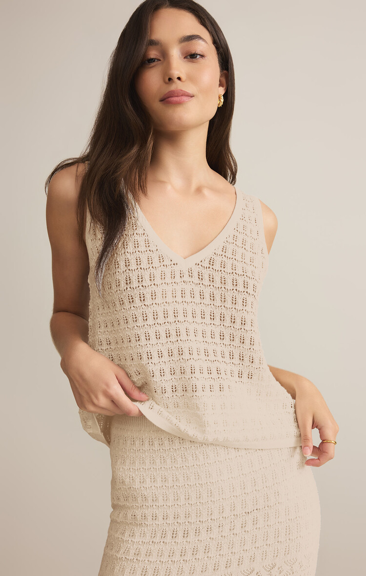 Z Supply Z Supply Nilo Crochet Tank | Sea Salt
