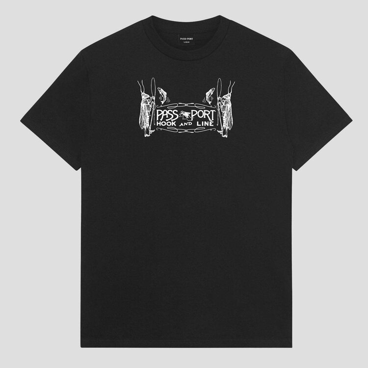 Passport Hook & Line Tee | Black