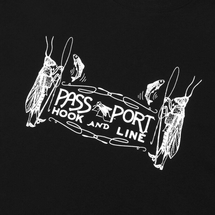 Passport Hook & Line Tee | Black