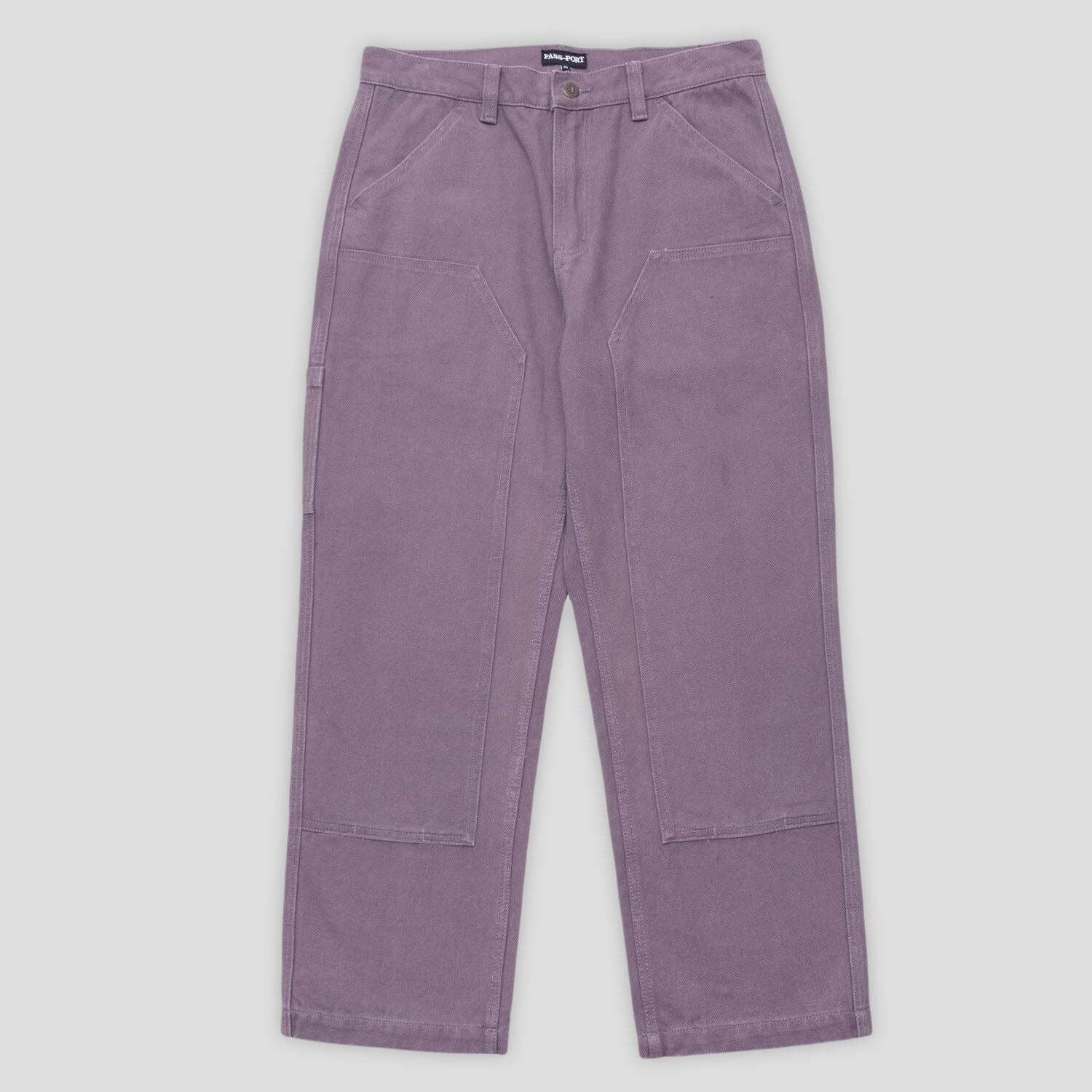 Passport Double Knee Diggers Club Pant | Washed Lilac - The Drop 
