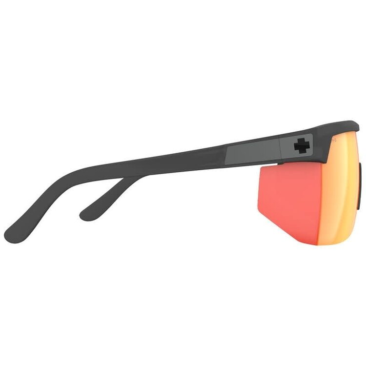 Spy Spy Super Flynn Ansi Trans Matte Black | Happy Gray Green Orange Mirror