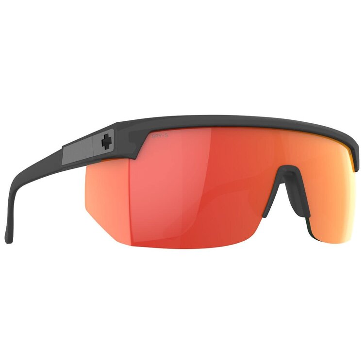 Spy Spy Super Flynn Ansi Trans Matte Black | Happy Gray Green Orange Mirror