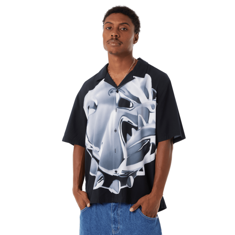Huf Huf Big Dawg S/S Resort Shirt (Mens) | Black