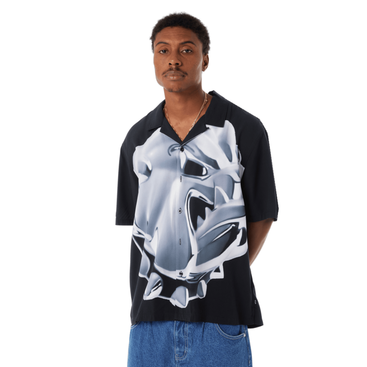 Huf Huf Big Dawg S/S Resort Shirt (Mens) | Black