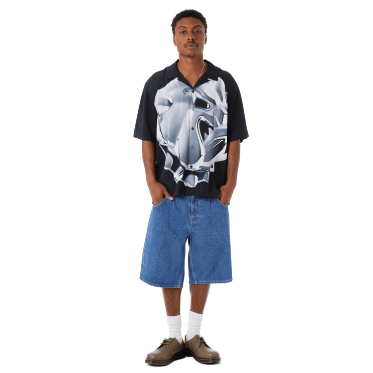 Huf Huf Big Dawg S/S Resort Shirt (Mens) | Black