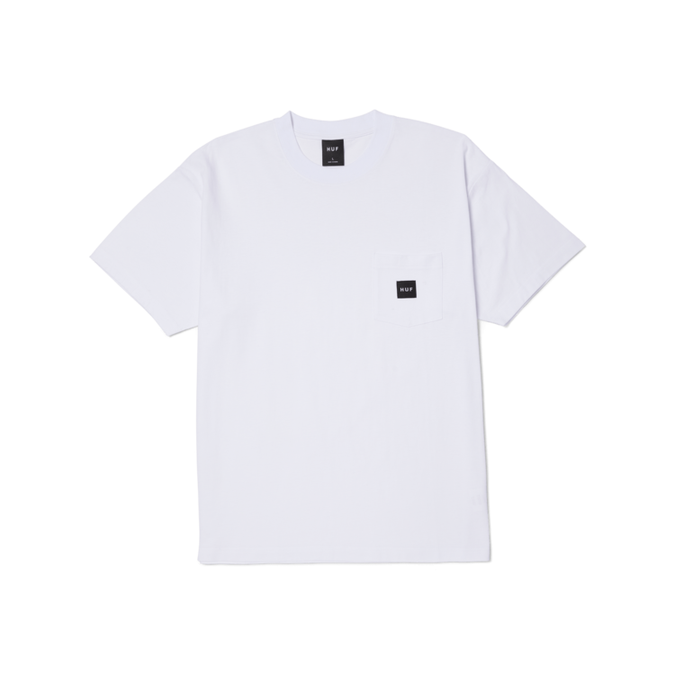 Huf Huf Set Box Logo S/S Pocket Tee (Mens) | White