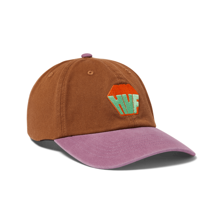 Huf Huf Big Block Washed 6 Panel Cv Hat (Mens) | Brown