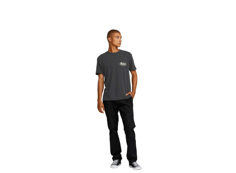 RVCA Rvca Ranch Script Ss (Mens) | Black