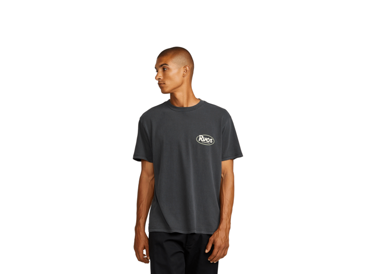 RVCA Rvca Ranch Script Ss (Mens) | Black