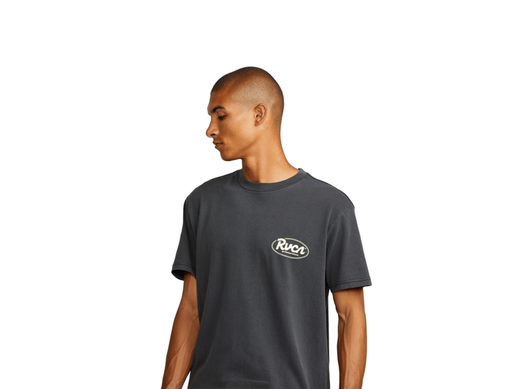 RVCA Rvca Ranch Script Ss (Mens) | Black