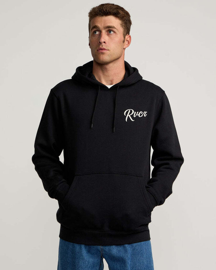 RVCA Rvca Show Time Hood Fleece (Mens) | Black