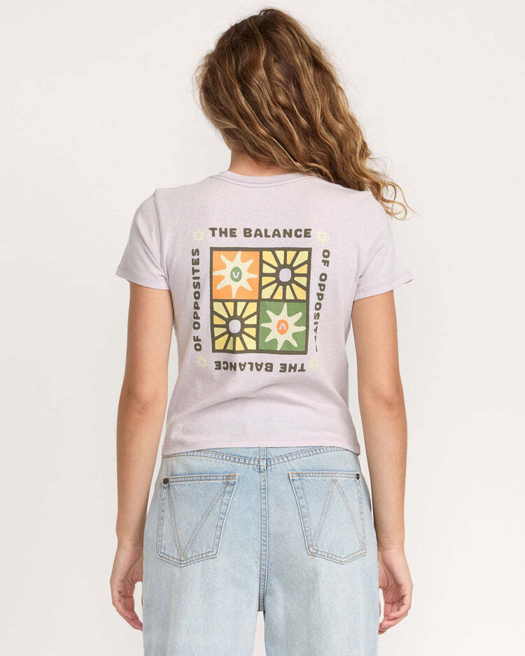 RVCA Rvca 411 Tee (Womens) | Fog