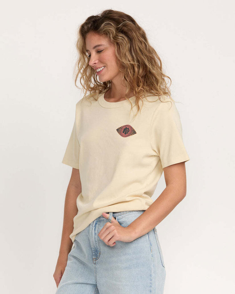 RVCA Rvca Daily Tee (Womens) | Cream