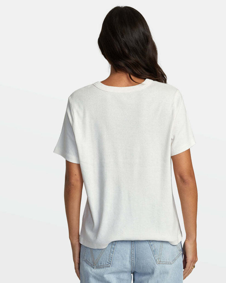 RVCA Rvca Daily Tee (Womens) | Whisper White