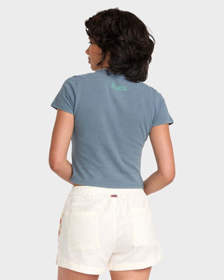 RVCA Rvca Lauryn Alvarez 411 Tee (Womens) | Vintage Navy