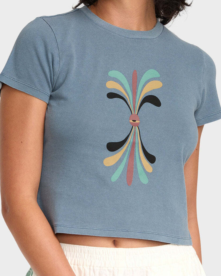 RVCA Rvca Lauryn Alvarez 411 Tee (Womens) | Vintage Navy