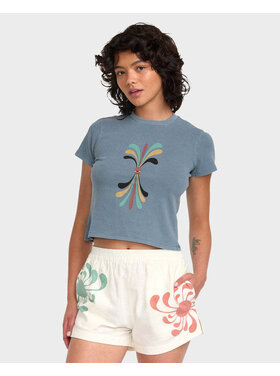 RVCA Rvca Lauryn Alvarez 411 Tee (Womens) | Vintage Navy