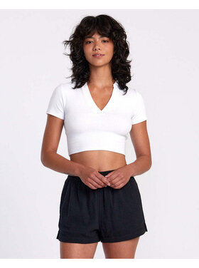 RVCA Rvca Sawyer Cotton Crinkle Short (Womens) | Rvca Black