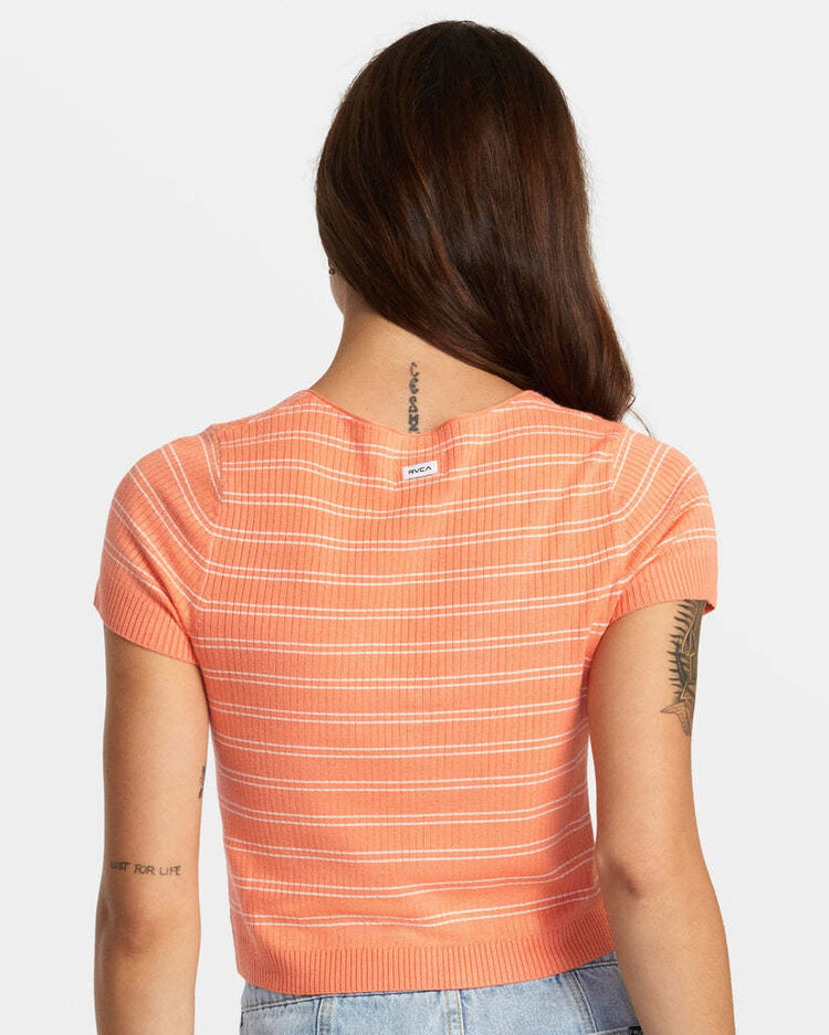 RVCA Rvca Taylor Sweater Top (Womens) | Fusion Coral