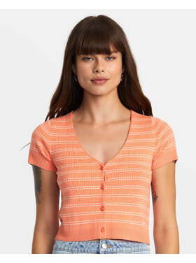 RVCA Rvca Taylor Sweater Top (Womens) | Fusion Coral