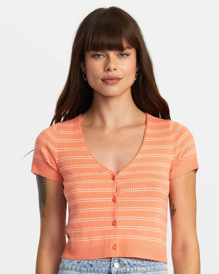 RVCA Rvca Taylor Sweater Top (Womens) | Fusion Coral