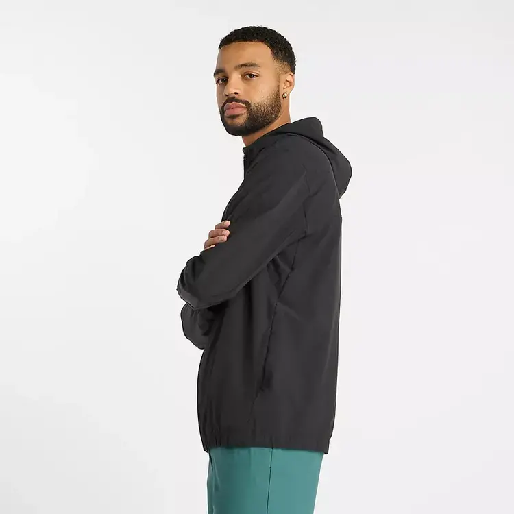 New Balance New Balance Woven Full-Zip Jacket (Mens) | Black