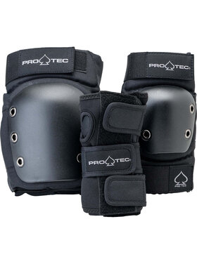 Pro Tec Pro Tec Jr. Street Pad Set- 3Pk | Black