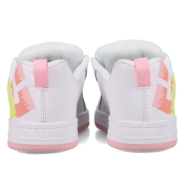DC Dc Court Graffik (Youth) | White/Light Pink/Multi