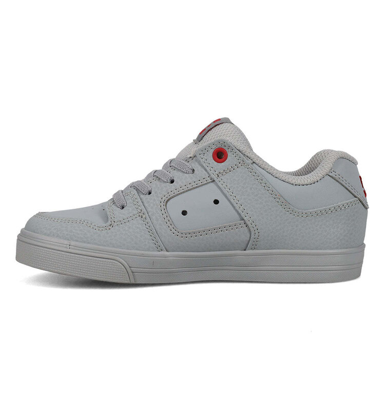 DC Dc Pure Elastic (Youth) | Grey/Grey/Red
