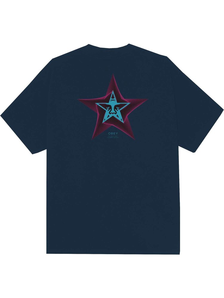 Obey Obey Cosmic Noise Tee (Mens) | Harbor Blue