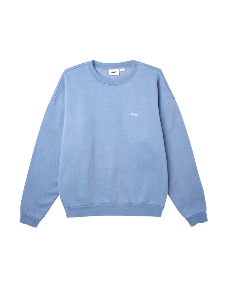 Obey Obey Lowercase Pigment Hw Crew (Mens) | Coronet Blue