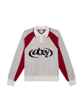 Obey Obey Soccer Polo Sweater (Mens) | White Multi