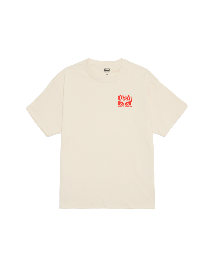 Obey Obey Submit To The Rhythm Tee (Mens) | Cream
