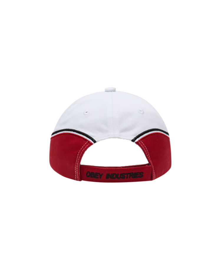 Obey Obey Speedway 6 Panel Velcro Back Hat (Mens) | White Multi